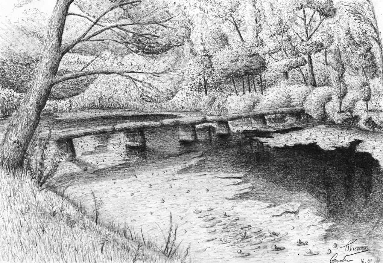 River Drawing Realistic