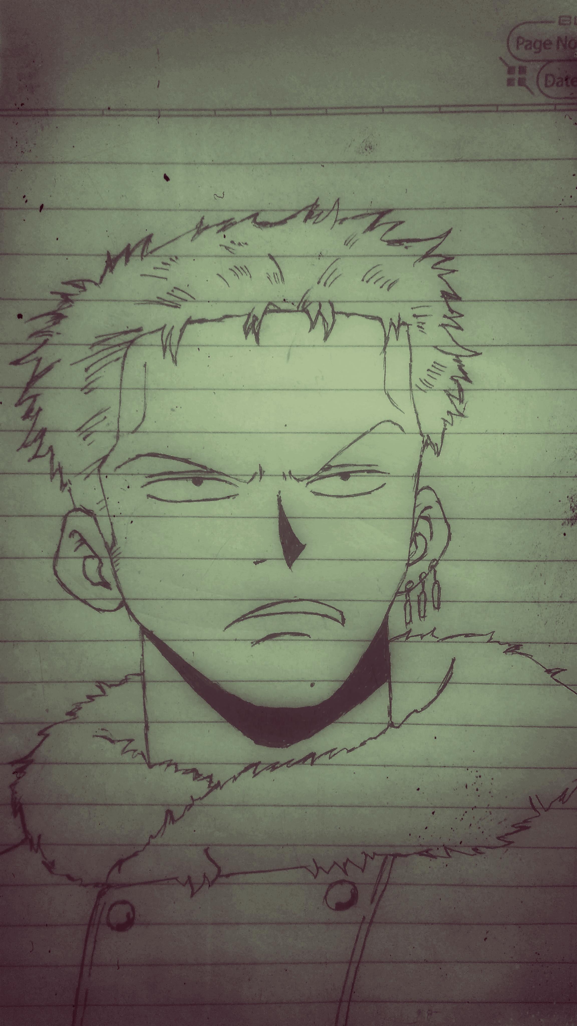 Roronoa Zoro Drawing Realistic