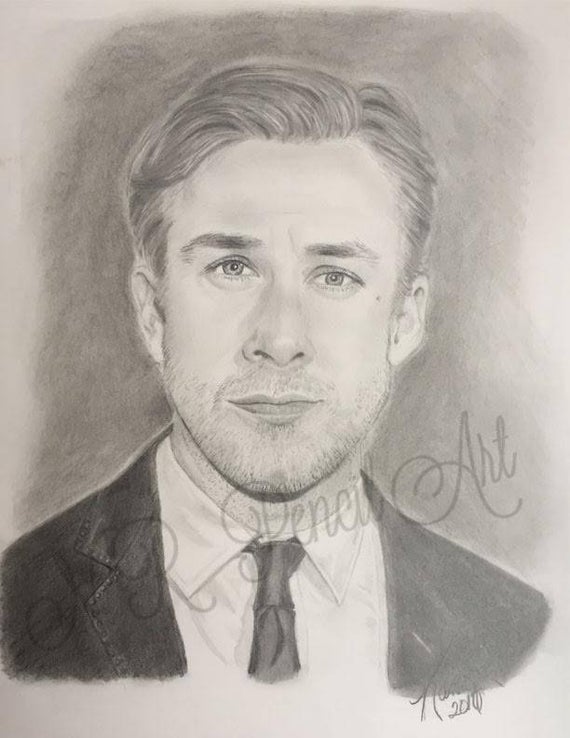 Ryan Gosling Drawing Art