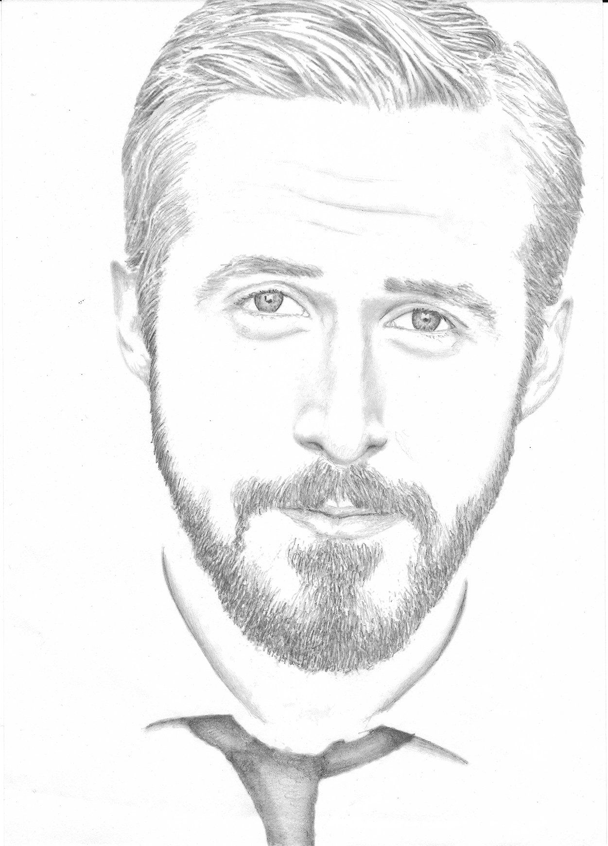 Ryan Gosling Drawing Beautiful Art