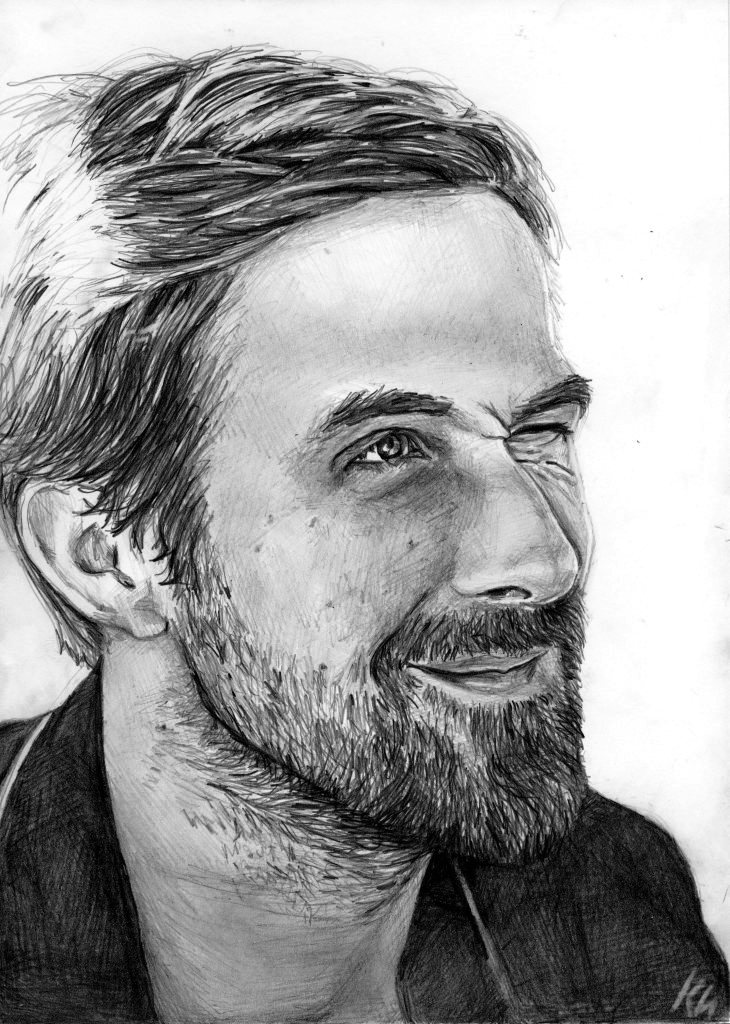 Ryan Gosling Drawing Sketch