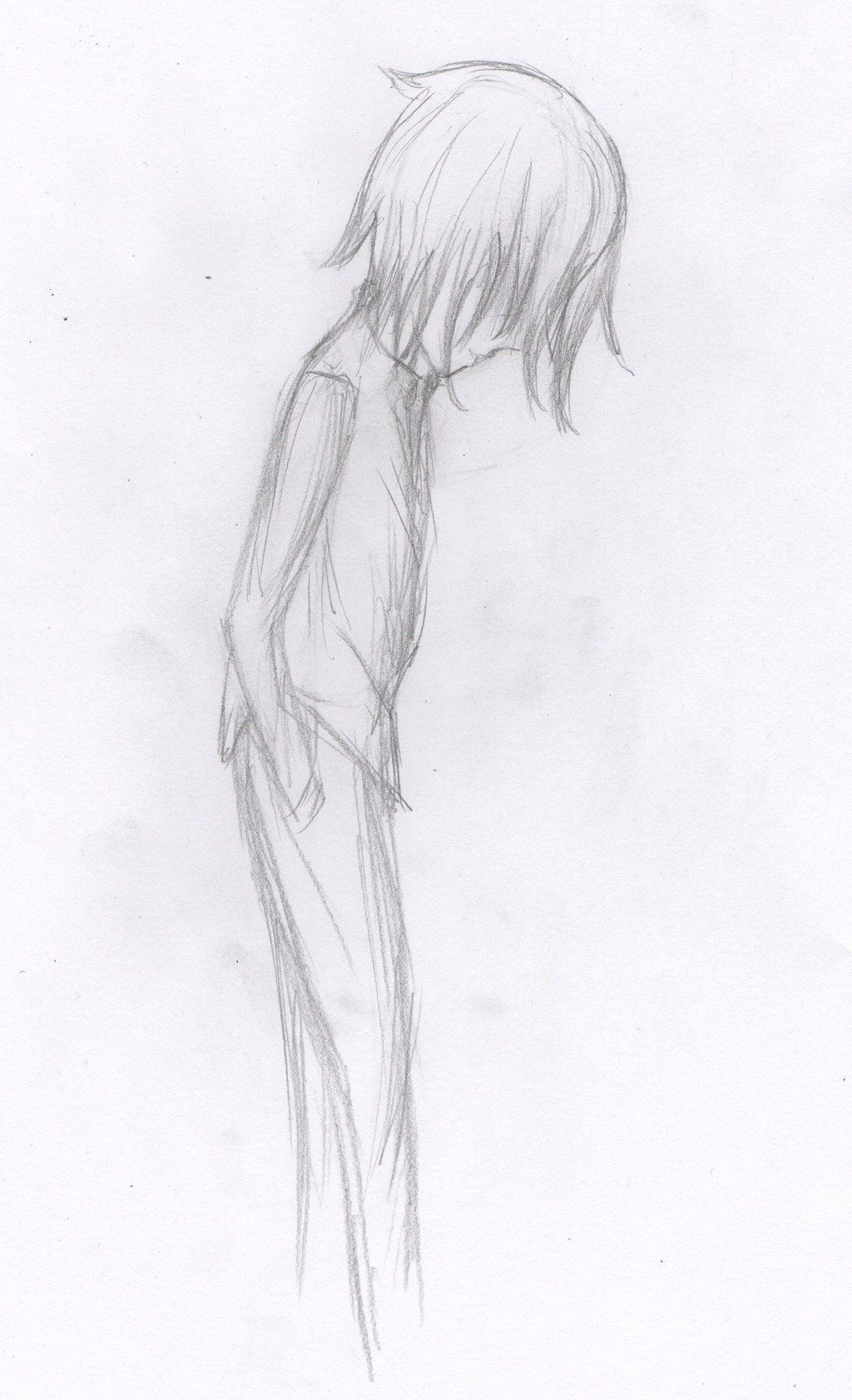Sad Boy Drawing Realistic