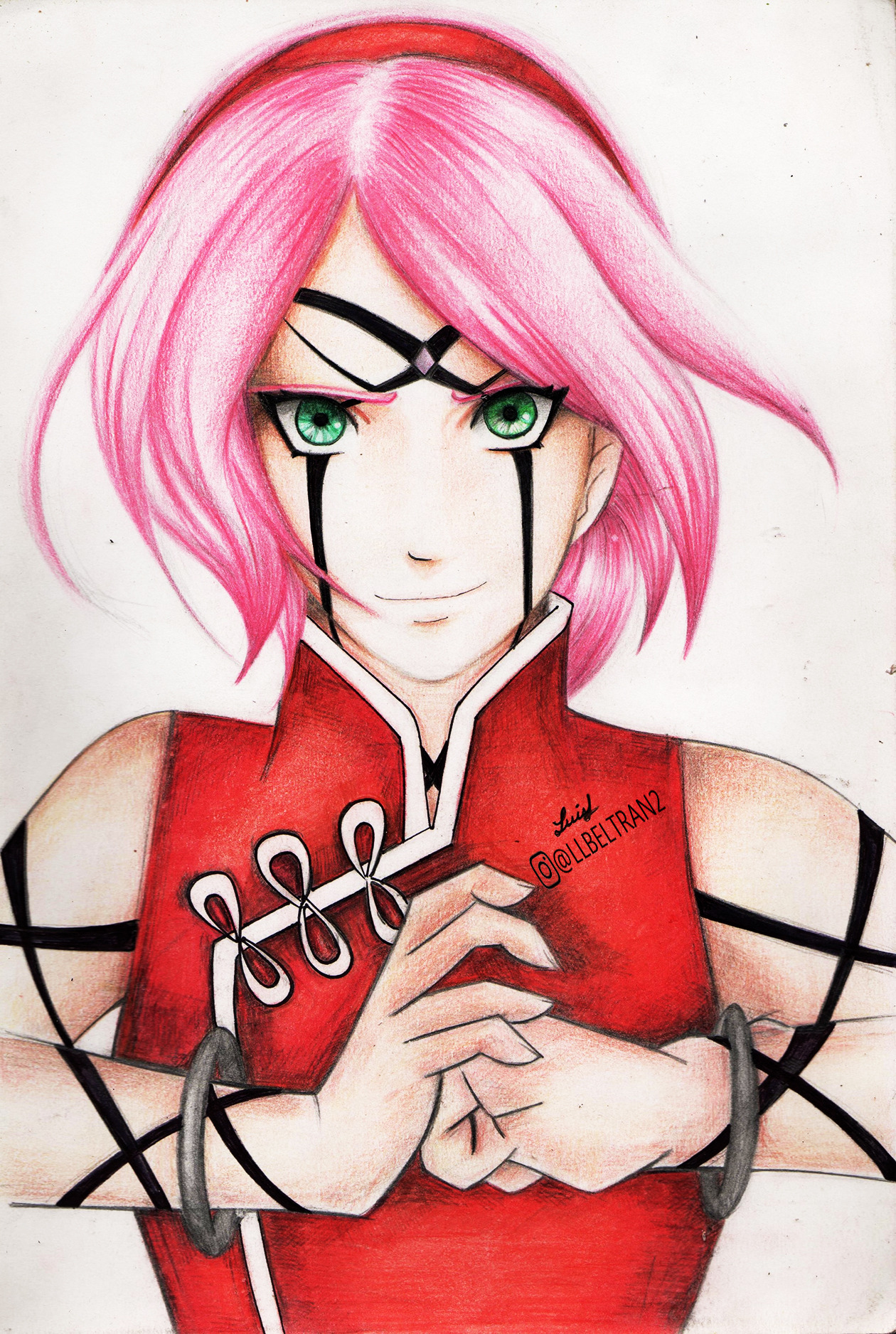 Drawing Sakura Haruno by Sternenfresser | OurArtCorner