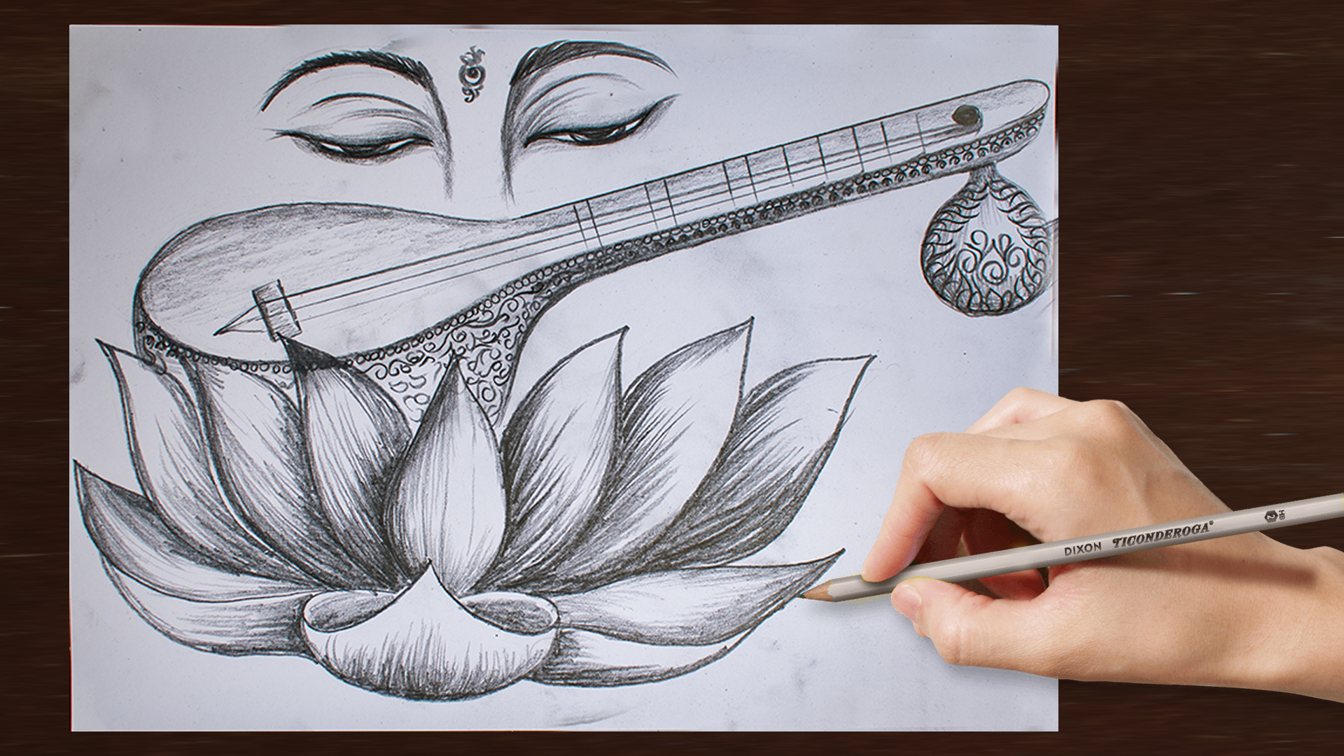 Saraswati Drawing Art