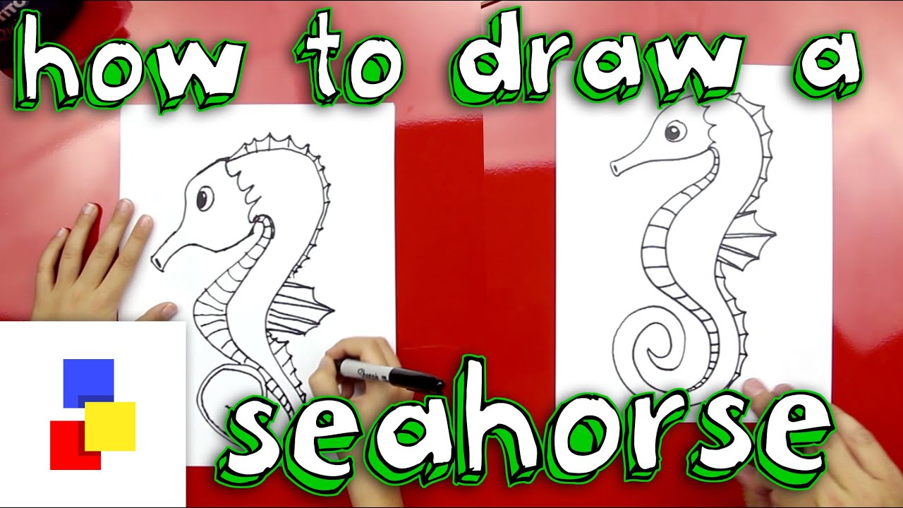 Seahorse Drawing High-Quality