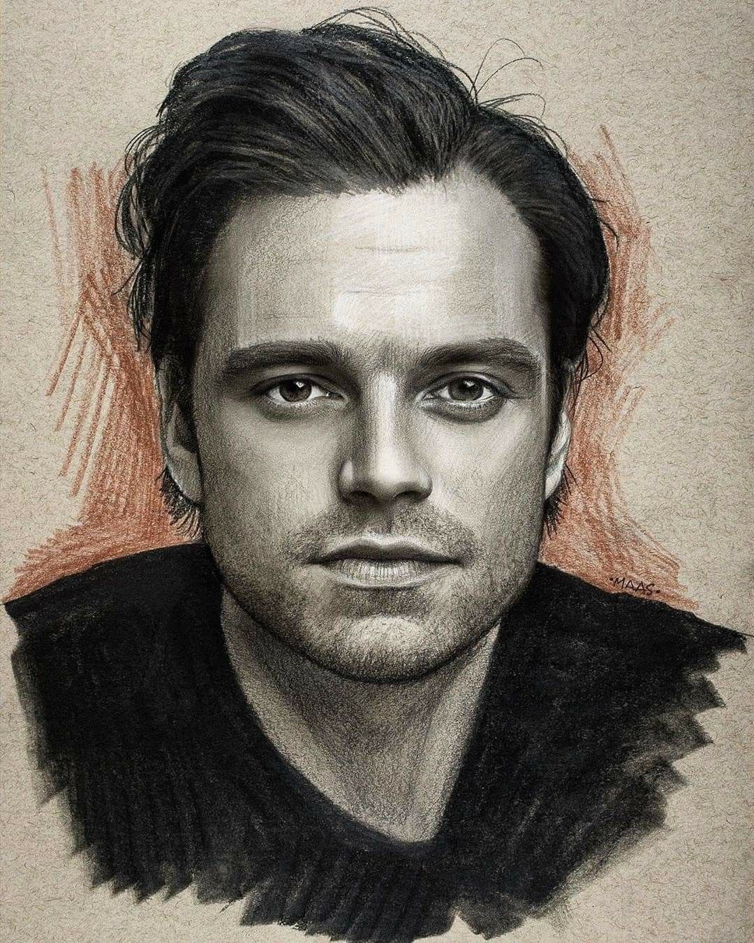 Sebastian Stan Drawing Pic
