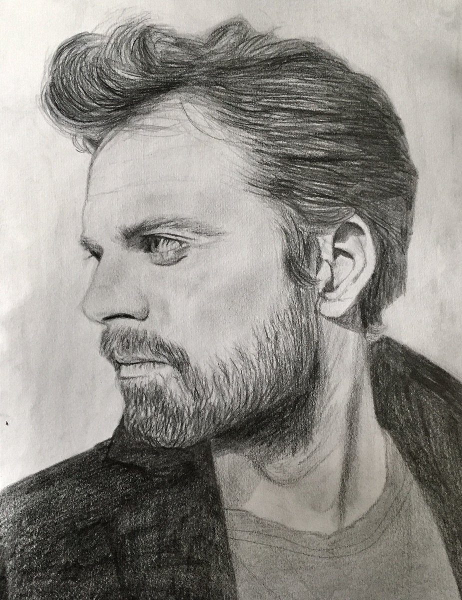 Sebastian Stan Drawing Pics