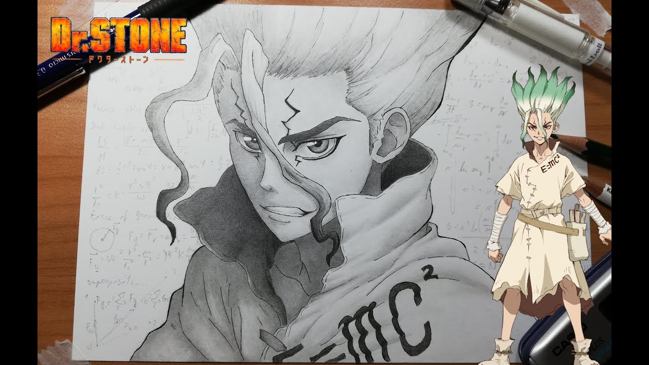 Senku Ishigami Drawing Image