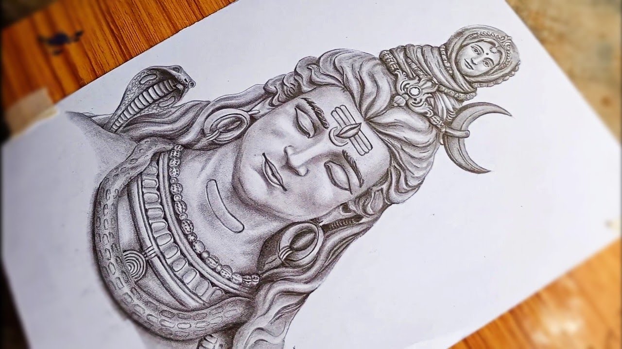 Shiva Drawing Creative Art