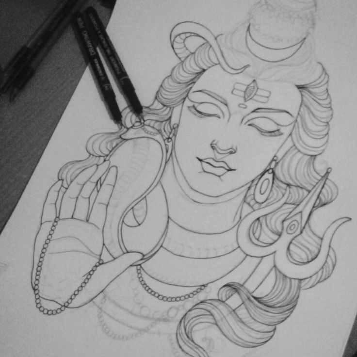 Shiva Drawing Images