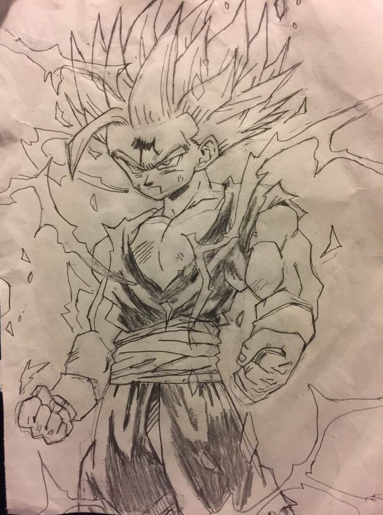 Son Gohan Drawing Realistic