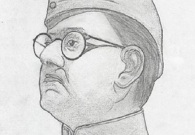 Subhas Chandra Bose Drawing