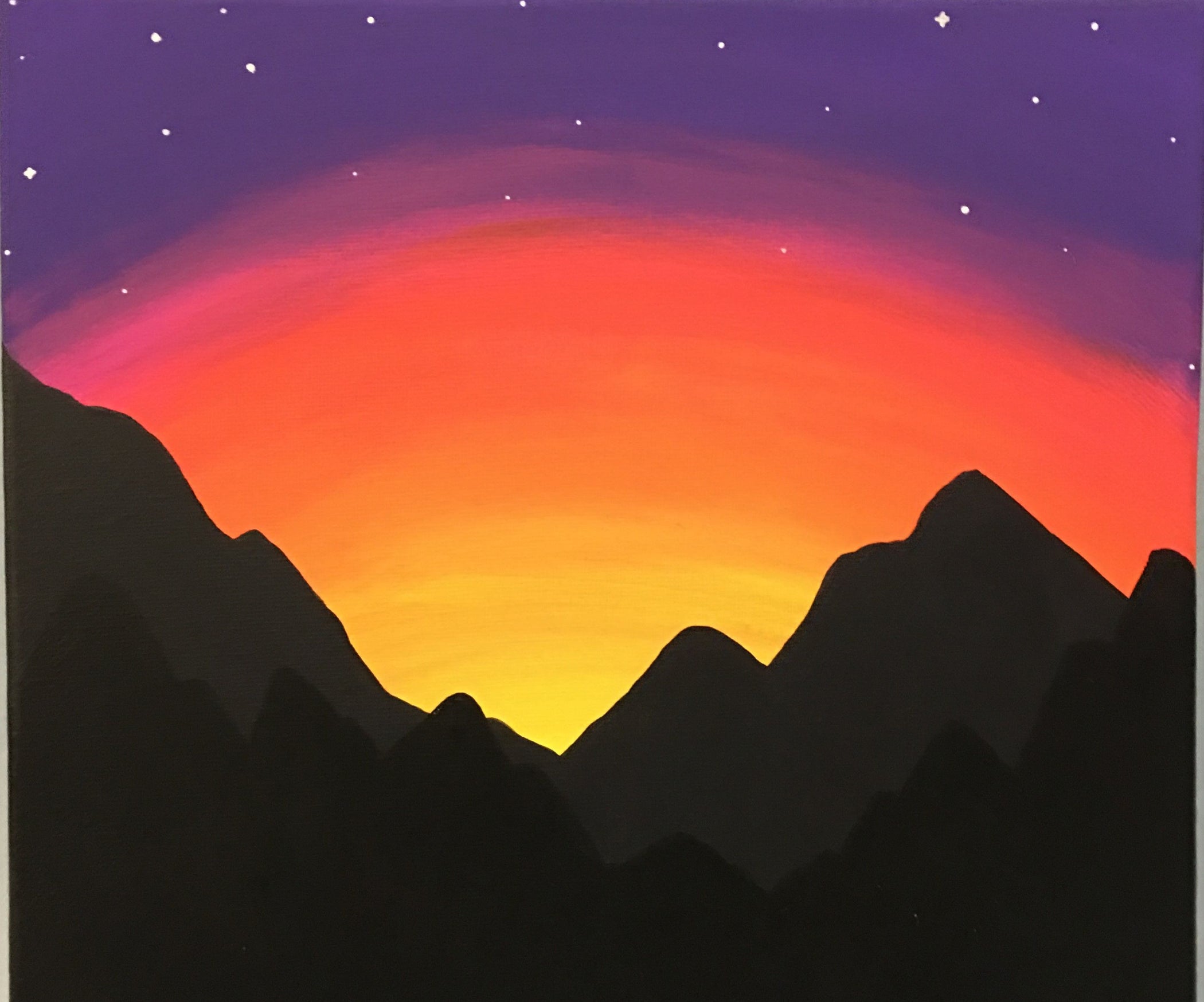 Sunset Drawing Pic