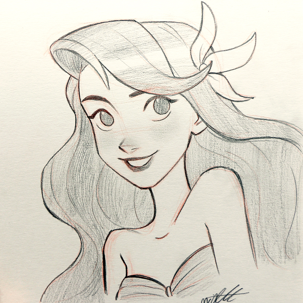 The Little Mermaid Drawing Pic