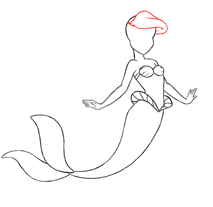 The Little Mermaid Drawing Pictures