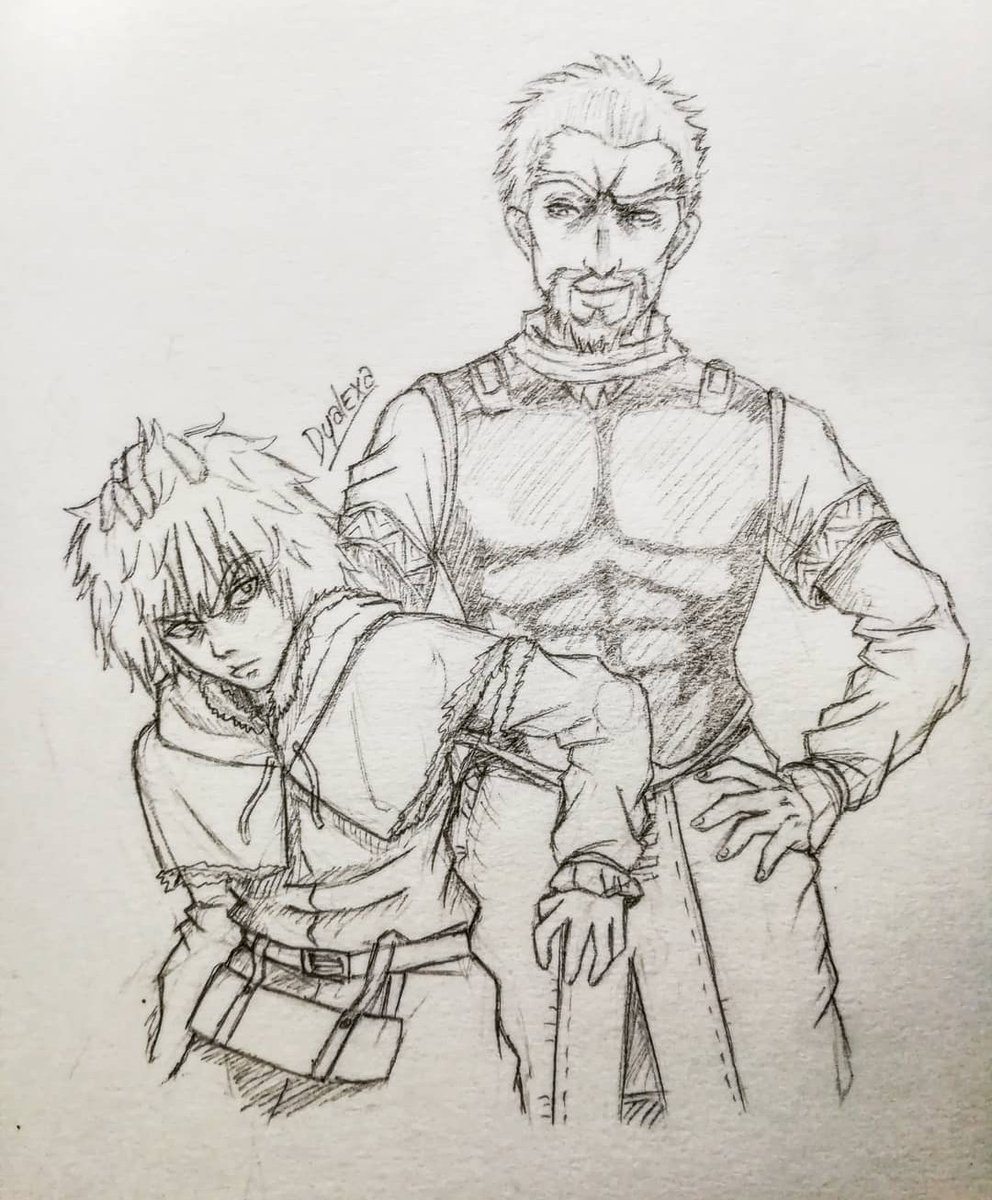 Thorfinn Drawing Picture