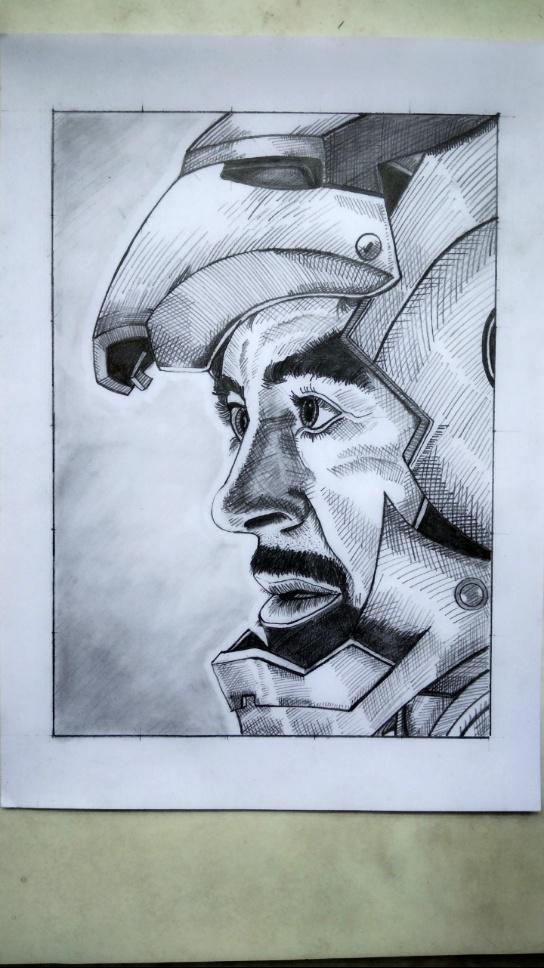 Tony Stark Drawing Amazing