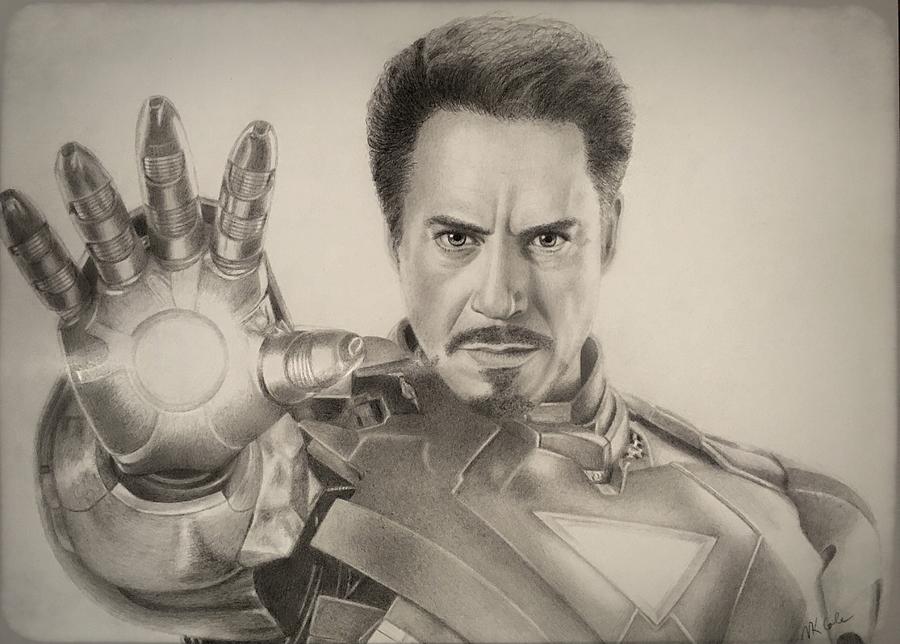 Tony Stark Drawing Beautiful Art