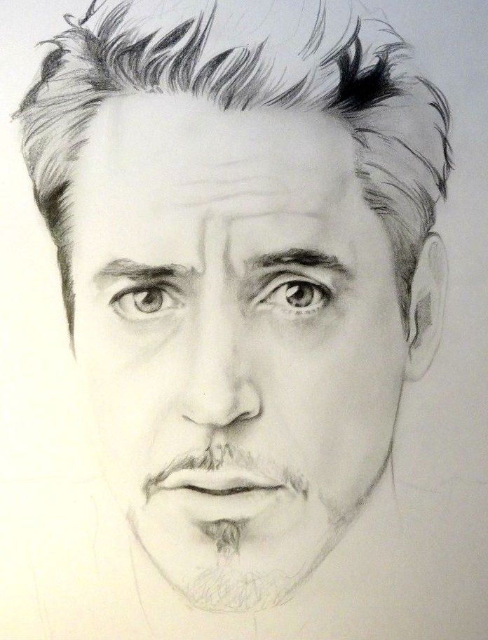 My drawing of Tony Stark : r/marvelstudios