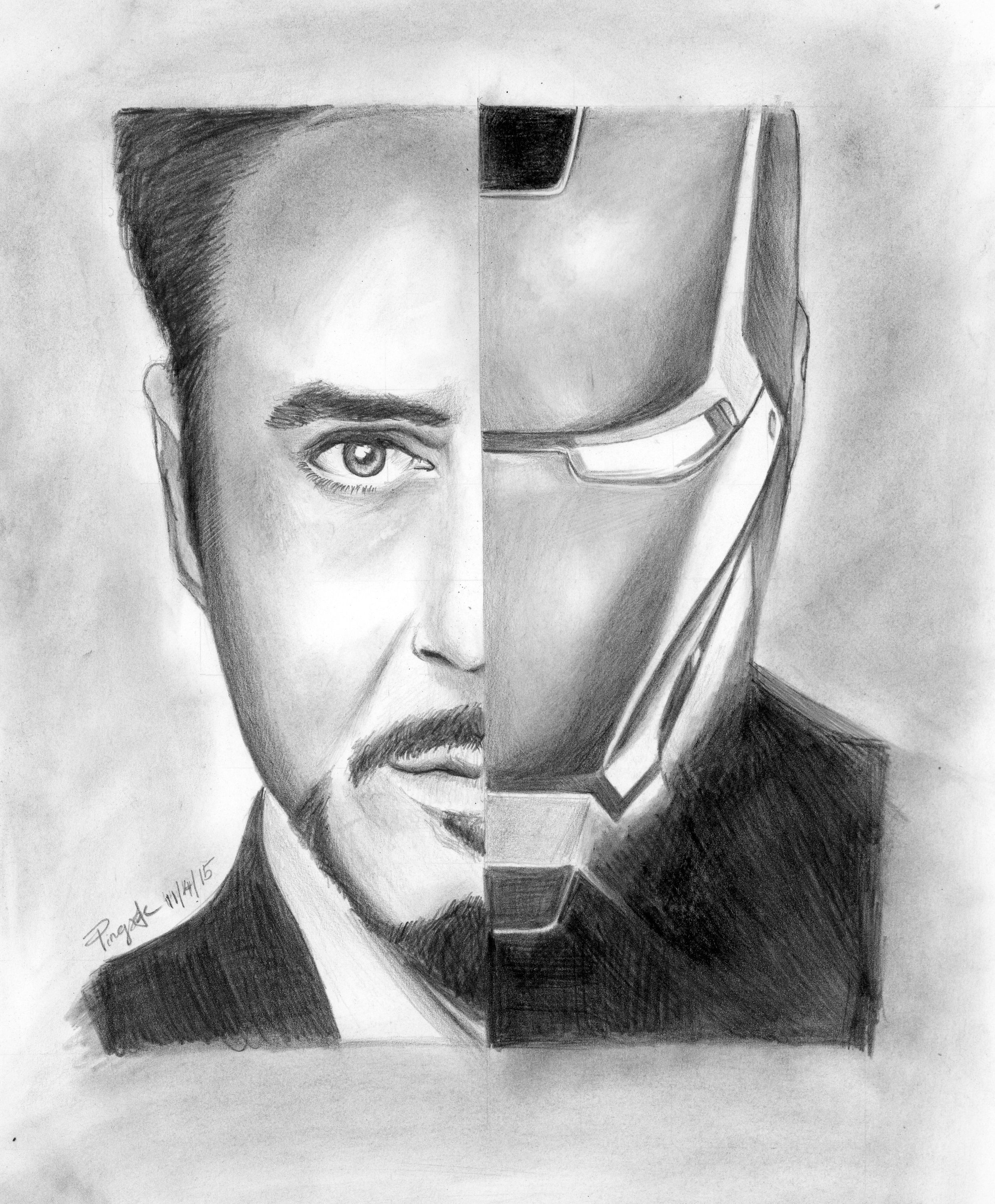 Tony Stark Drawing Images