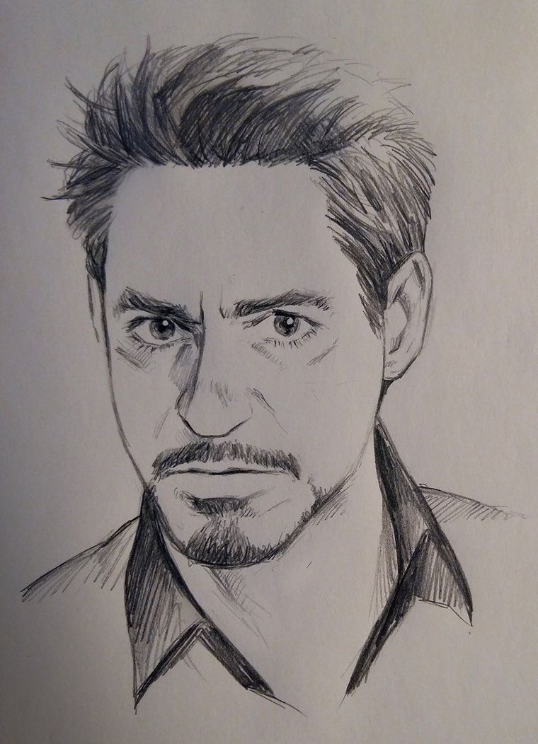 Tony Stark Drawing Photo