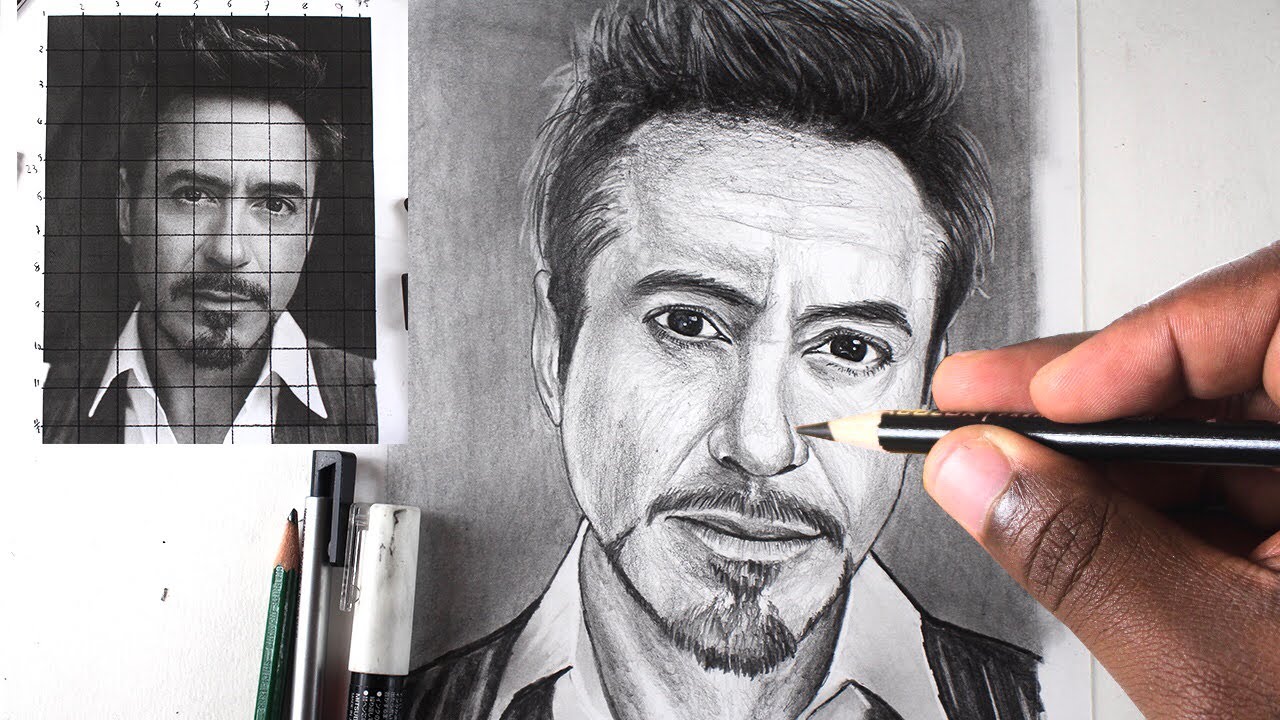 Tony Stark Drawing Picture