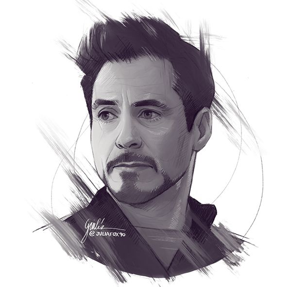 Tony Stark Drawing