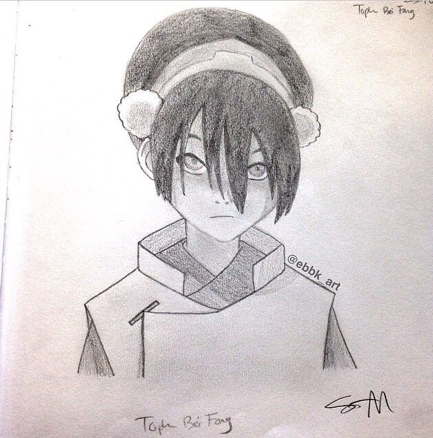 Toph Beifong Drawing Sketch