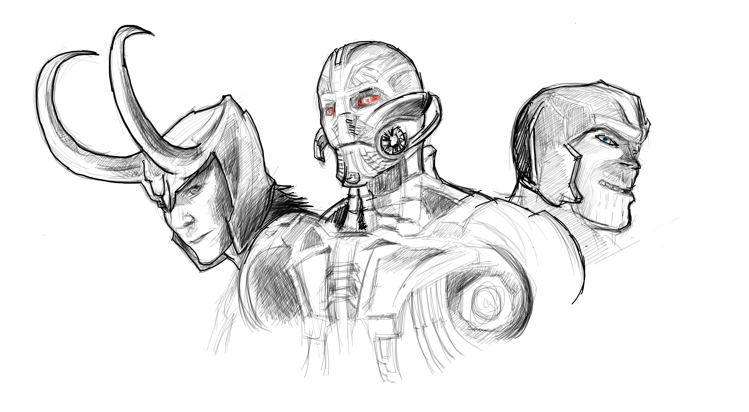 Ultron Drawing Sketch