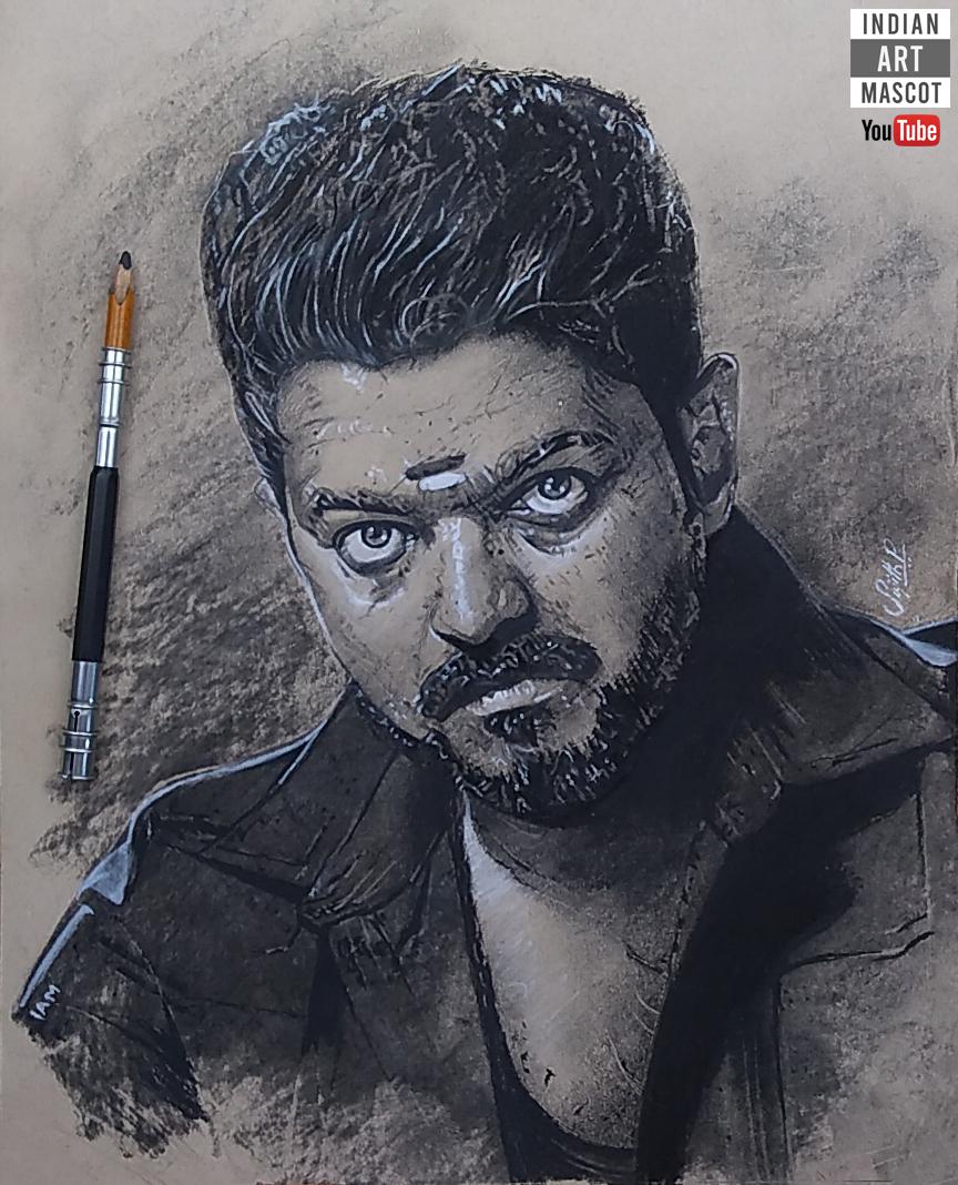 Vijay Drawing Beautiful Image