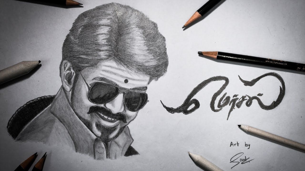 Vijay Drawing Images