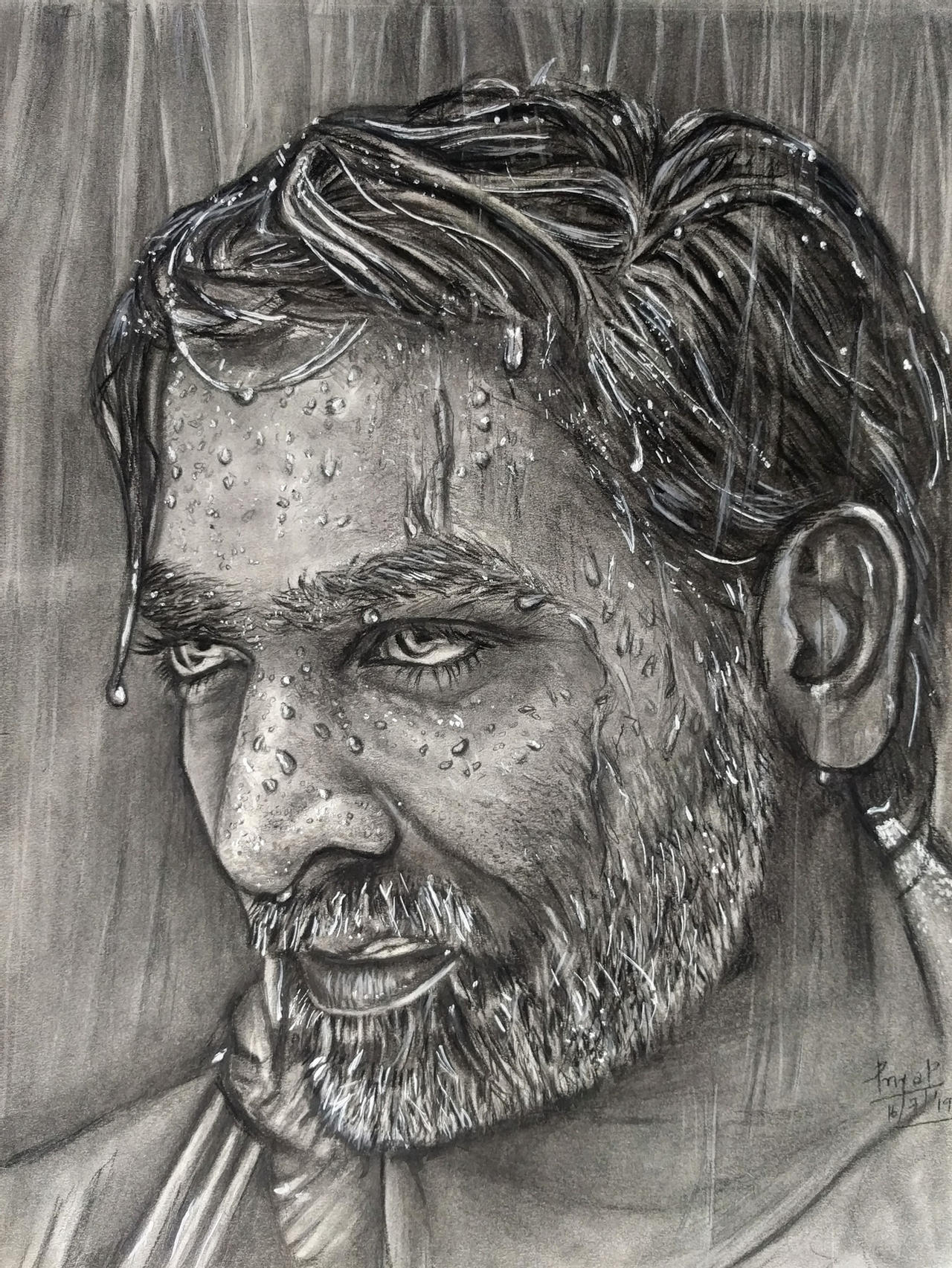 Vijay Sethupathi Drawing Beautiful Art