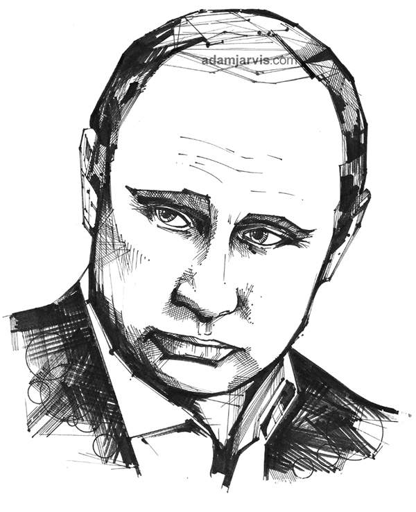 Vladimir Putin Drawing Beautiful Image