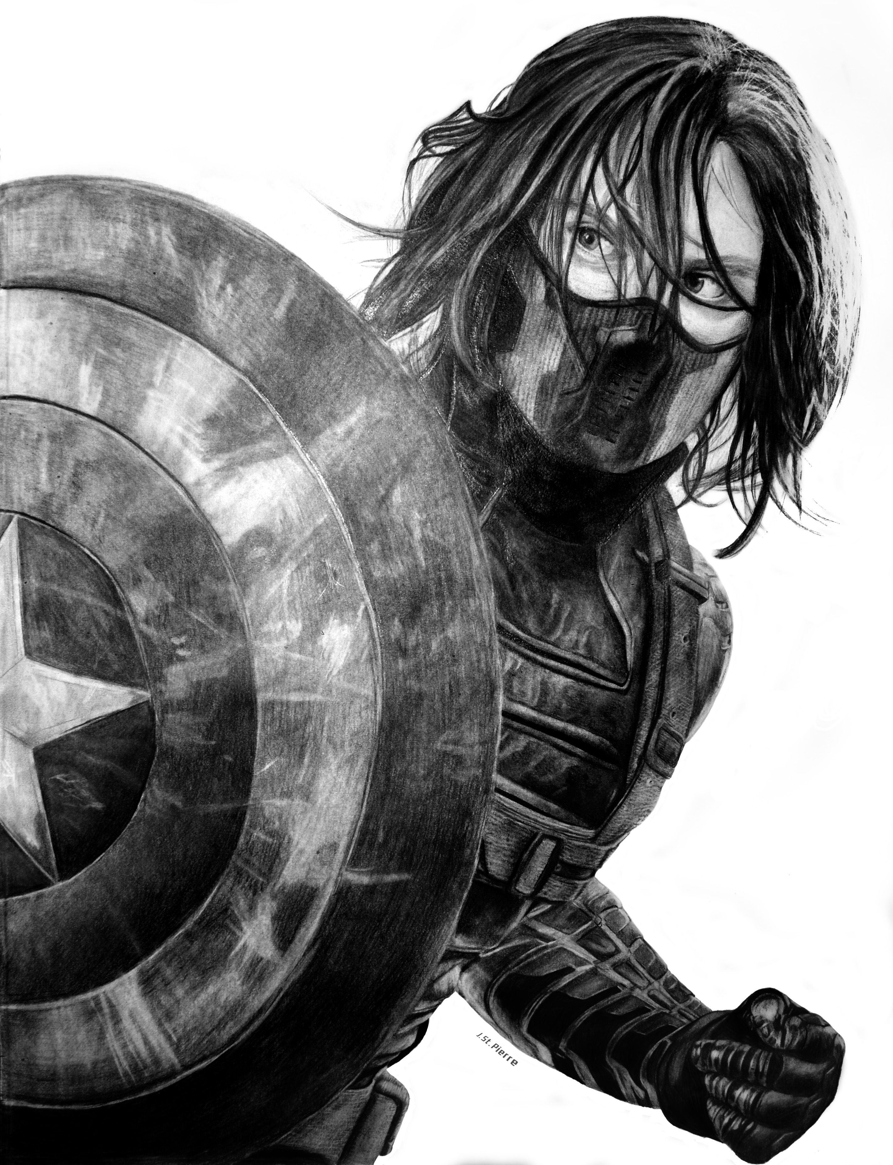 Winter Soldier Art Drawing