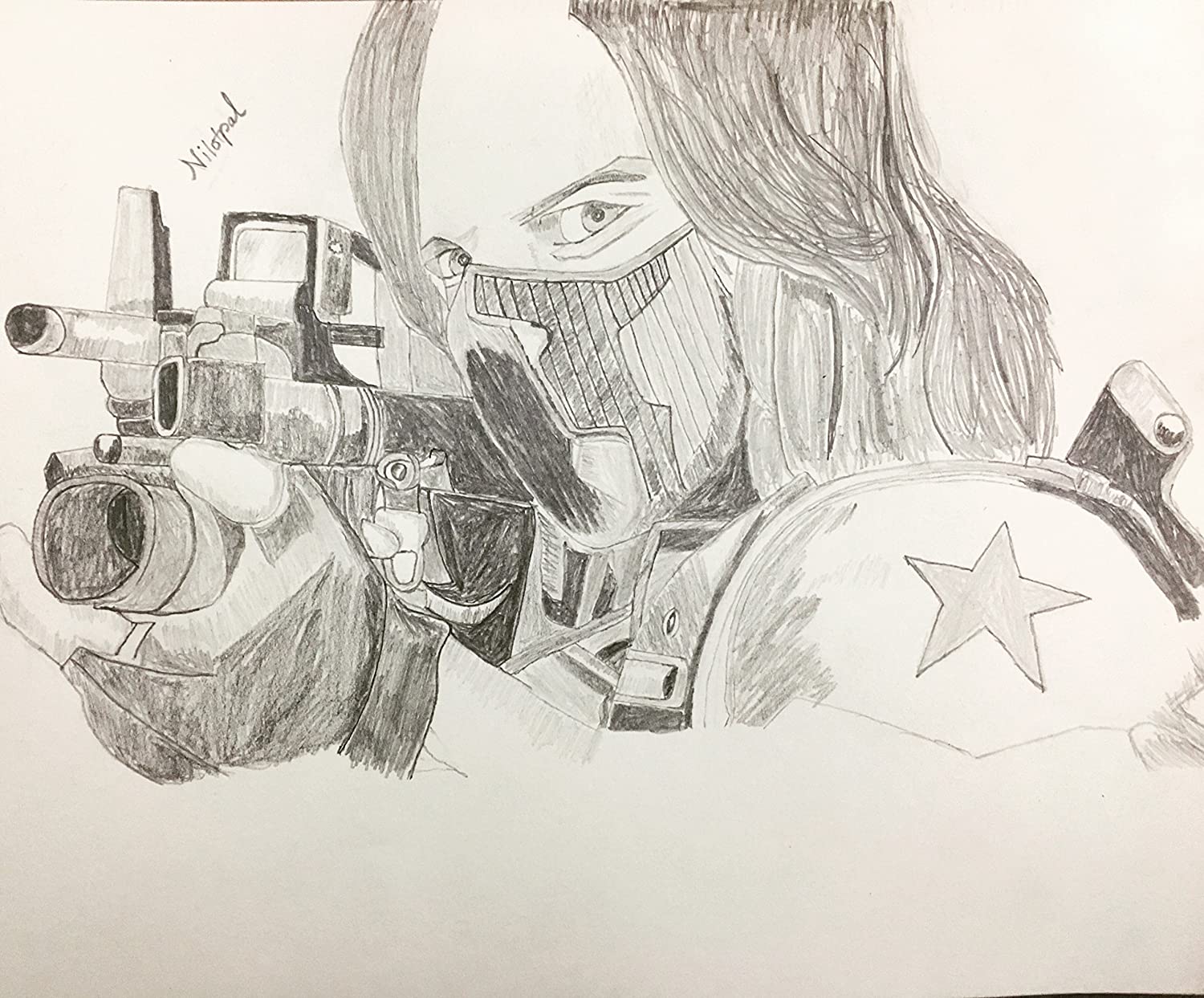 Winter Soldier Drawing Amazing