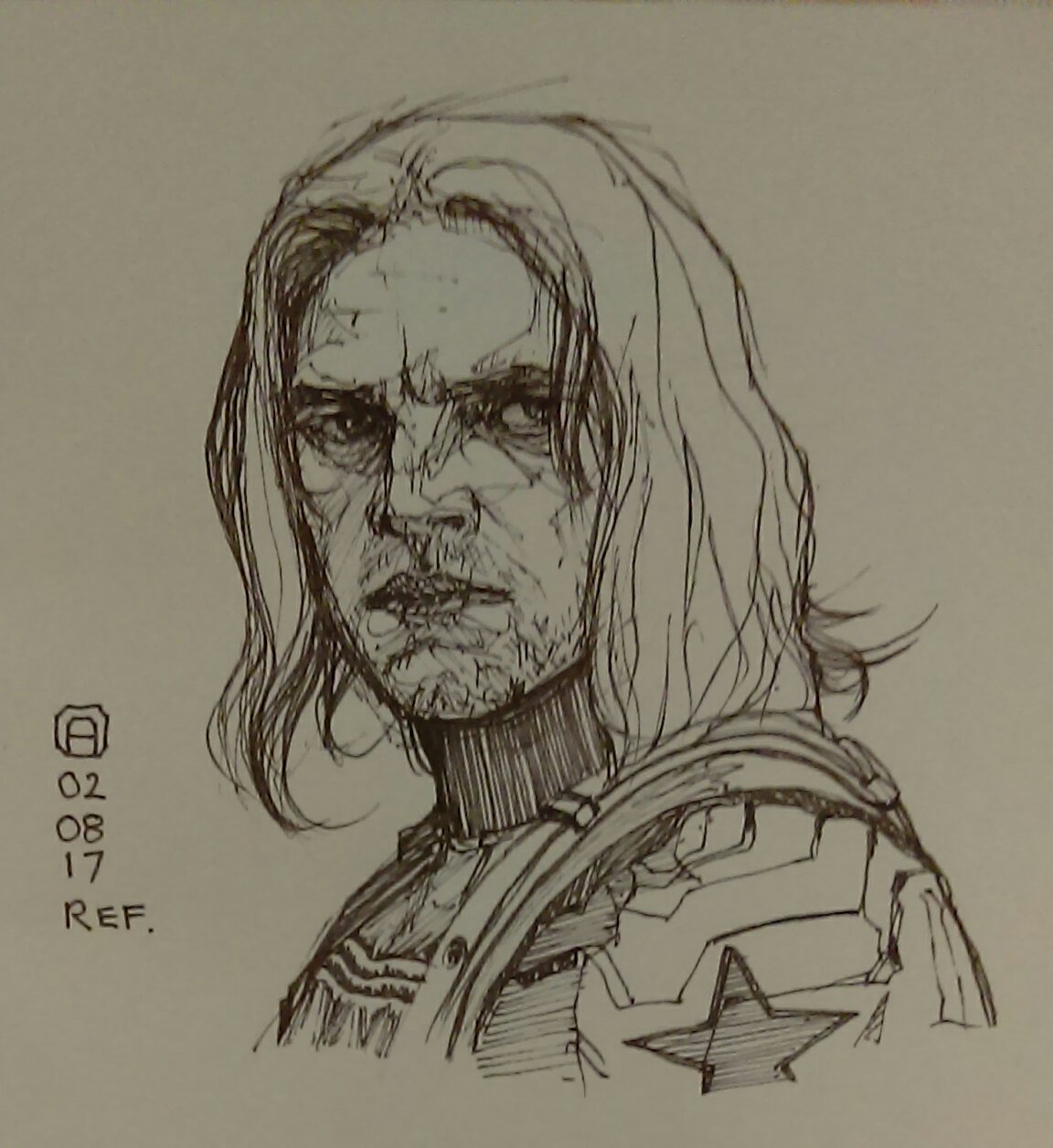 Winter Soldier Drawing Sketch