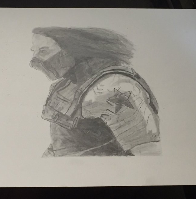 Winter Soldier Drawing