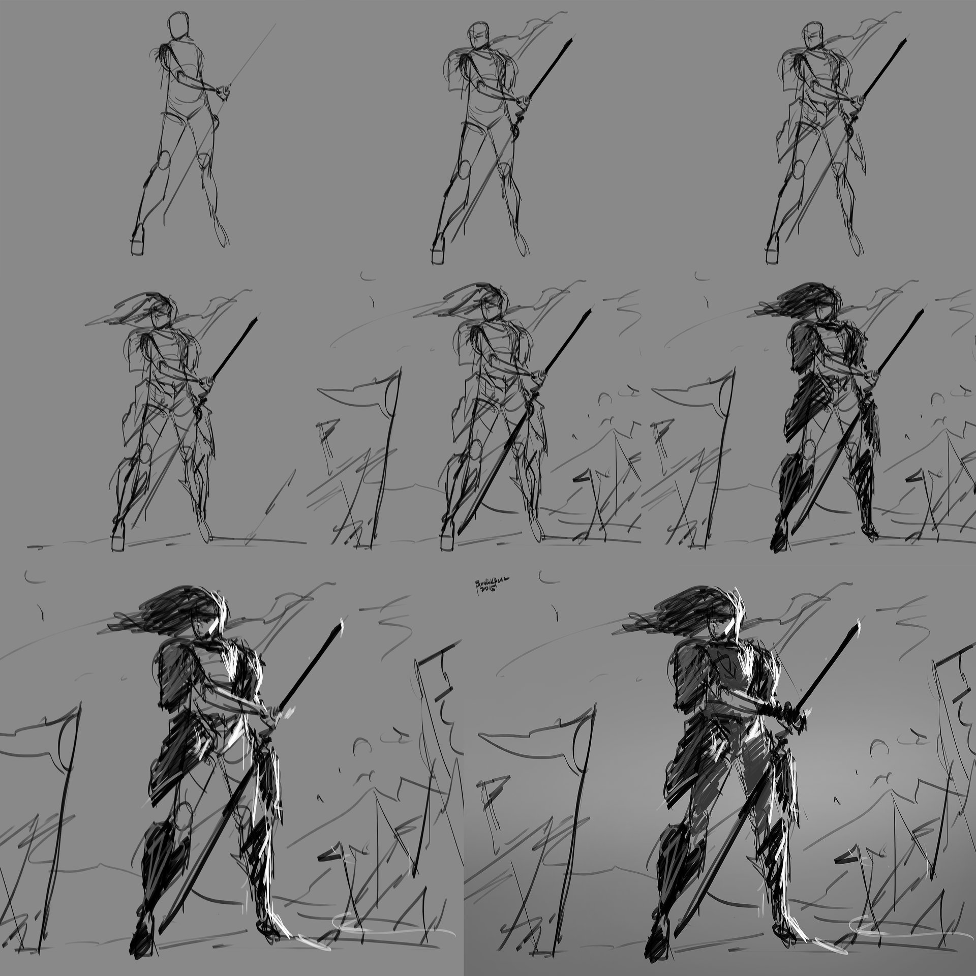 Action Poses Drawing Images