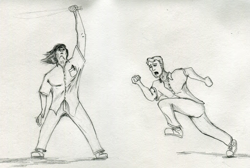 Action Poses Drawing Sketch