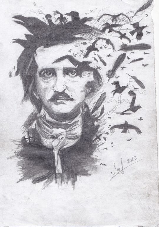 Allan Poe Drawing High-Quality