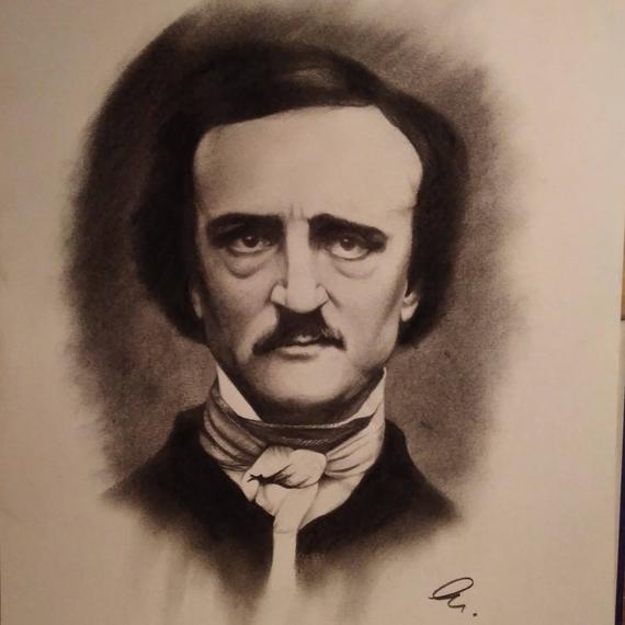 Allan Poe Drawing Photo