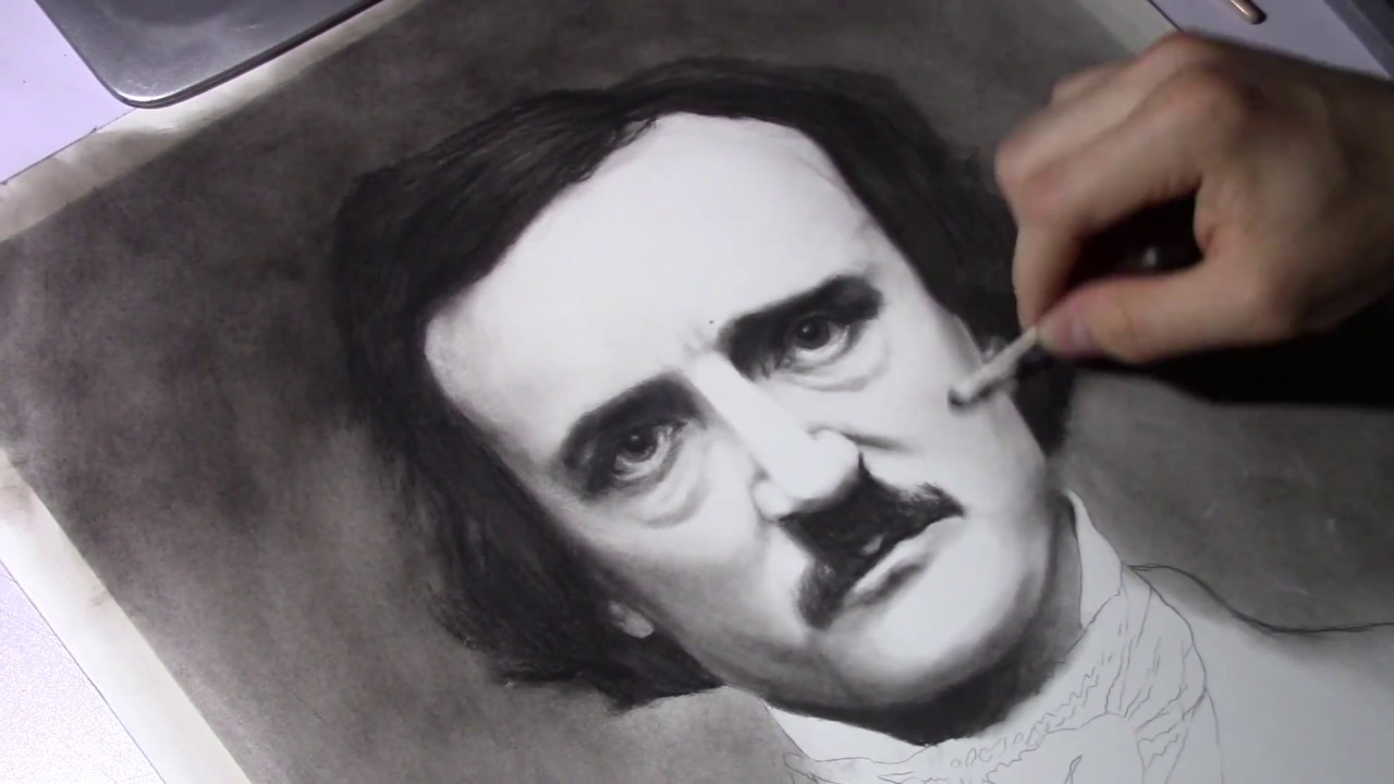 Allan Poe Drawing Realistic