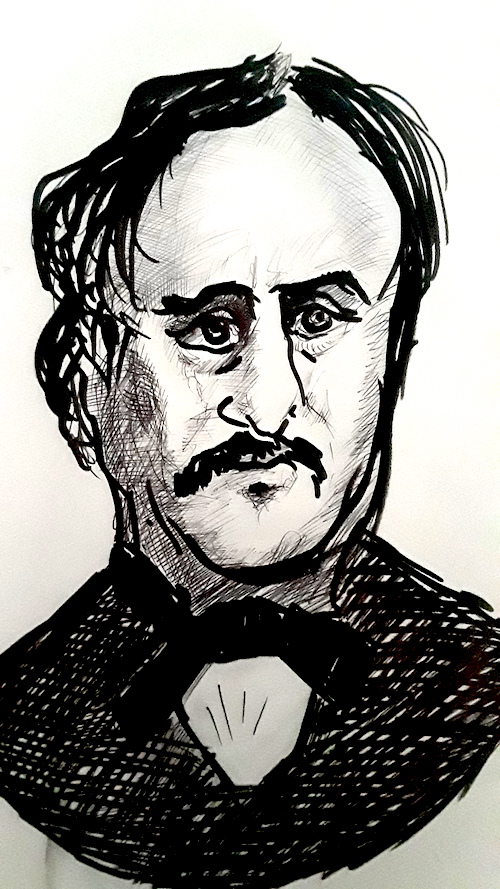 Allan Poe Drawing