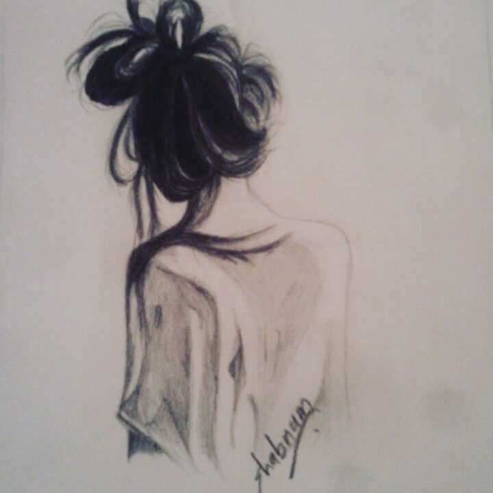 Alone Girl Drawing Photo