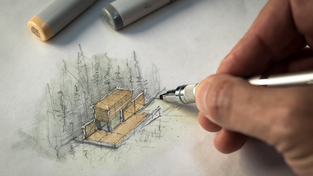 Architecture Drawing Art