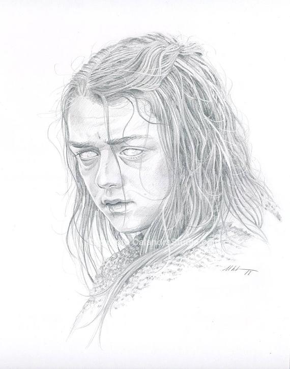Arya Stark Drawing Photo