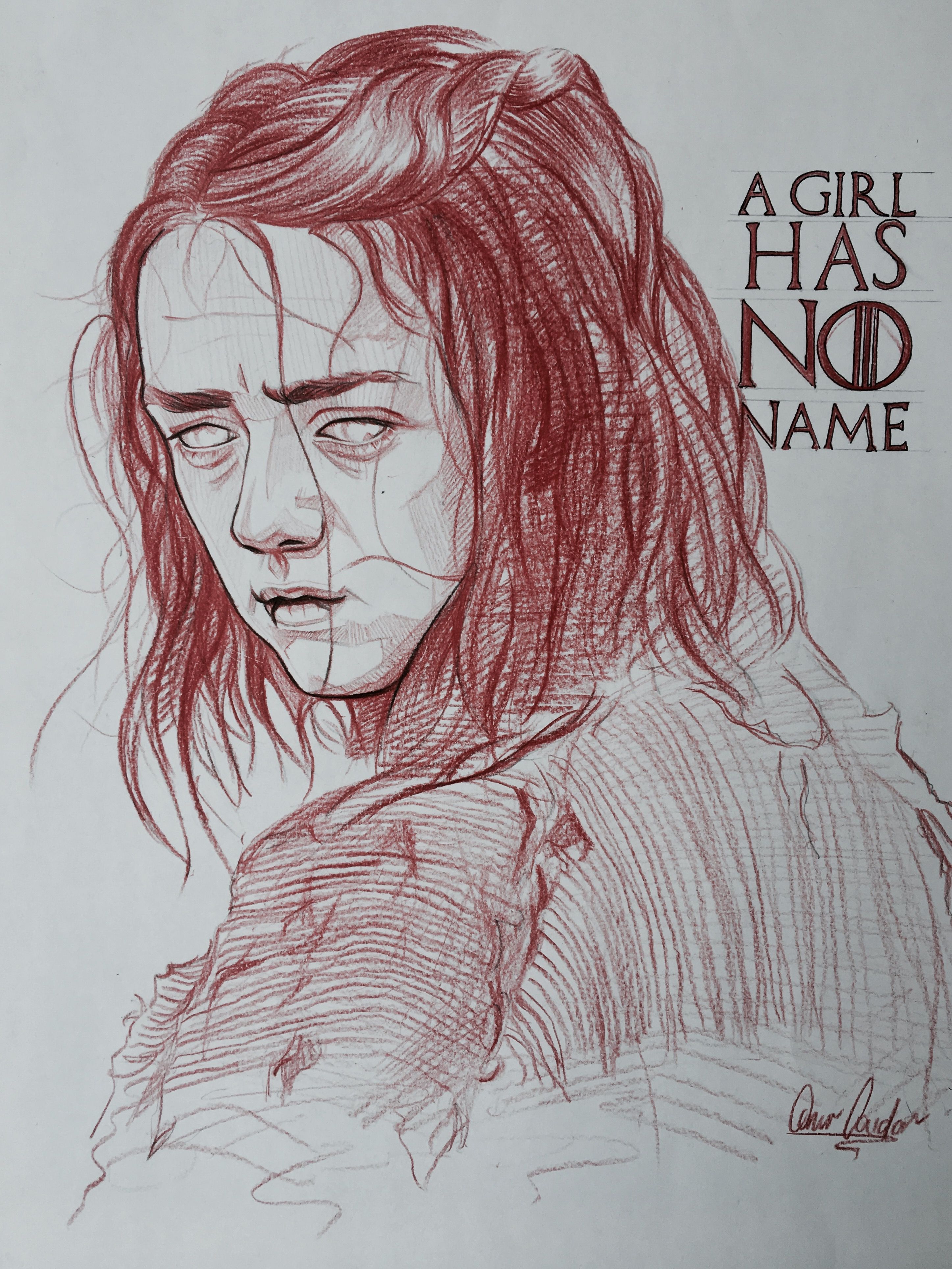 Arya Stark Drawing