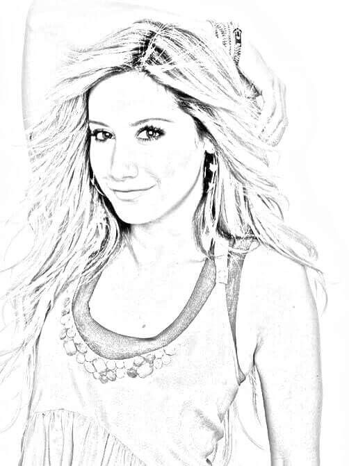 Ashley Tisdale Drawing Amazing