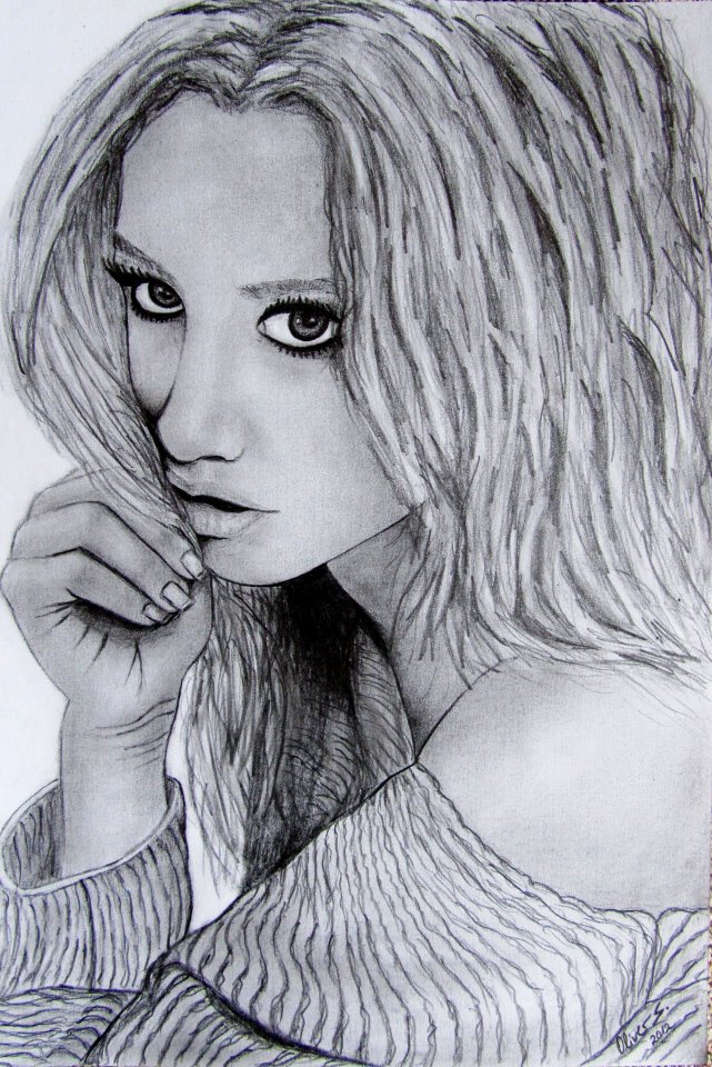 Ashley Tisdale Drawing Art