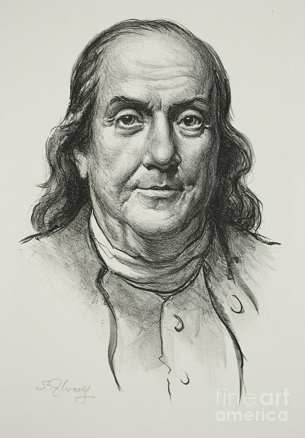 Benjamin Franklin Drawing Creative Art